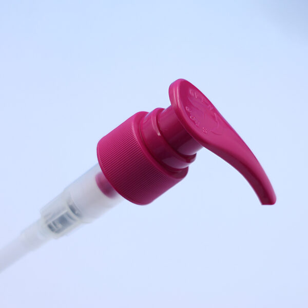 28/410 24/410 Pink Plastic Hand Cream Pump - Image 2