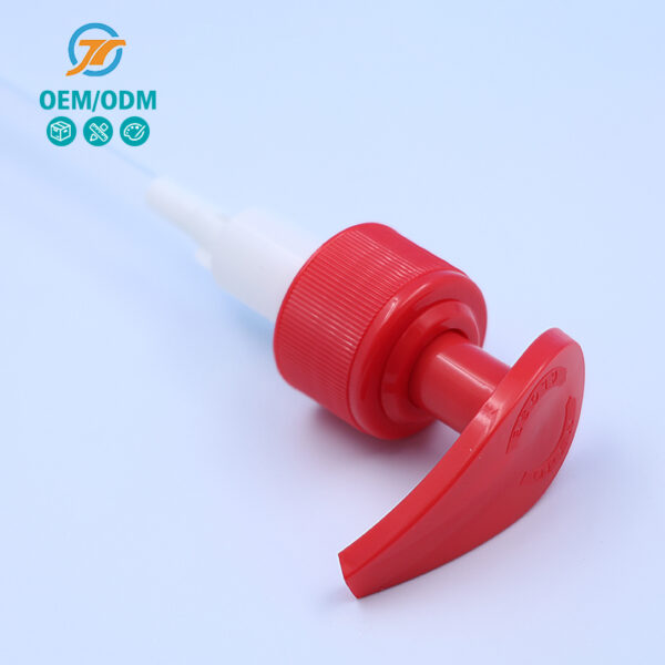 28-410 24-410 Red Leaf-shaped Hand Sanitizer Pump - Image 3