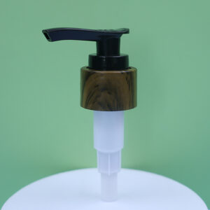 24/410  Wood-grain imitation lotion pump for fragrant body wash