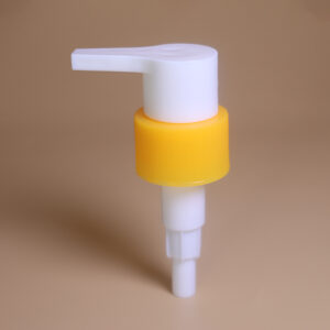 24/410  A yellow lotion pump for hand sanitizer JT01-L