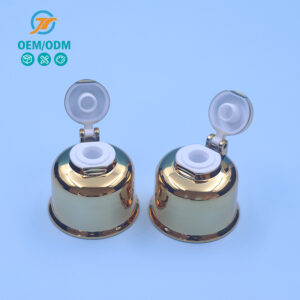 24/410 28/410 Flip-top caps for cosmetic bottles