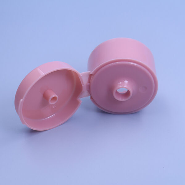 24/410 28/410  Pink Plastic Cap for Body Wash - Image 3