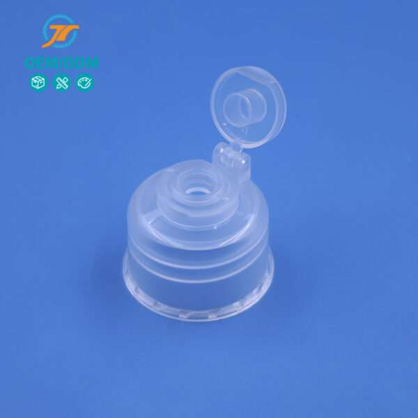 28/410  Transparent plastic cap for bath products