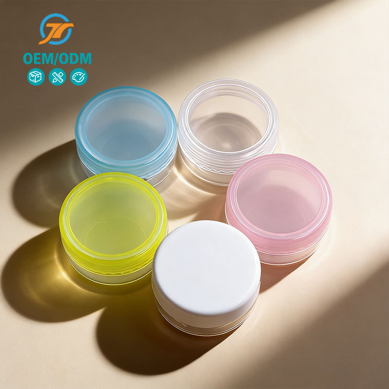 10g 15g Plastic Colorful jars for travel-sized cleansing balm refills