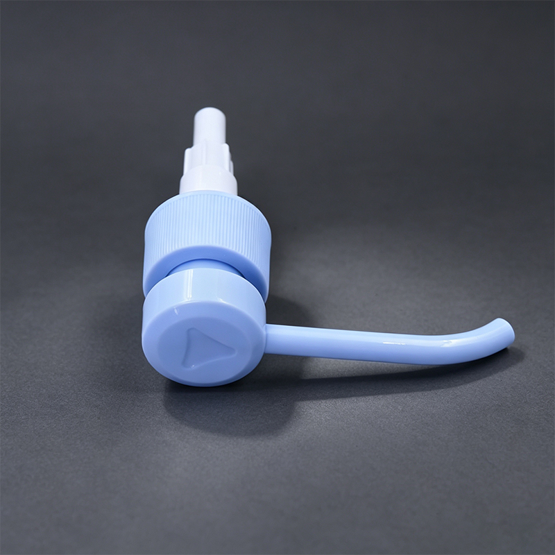 Light Blue Plastic Long Nozzle Liquid Dispenser Pump 28/410 Up Down Lotion Pump - Image 2