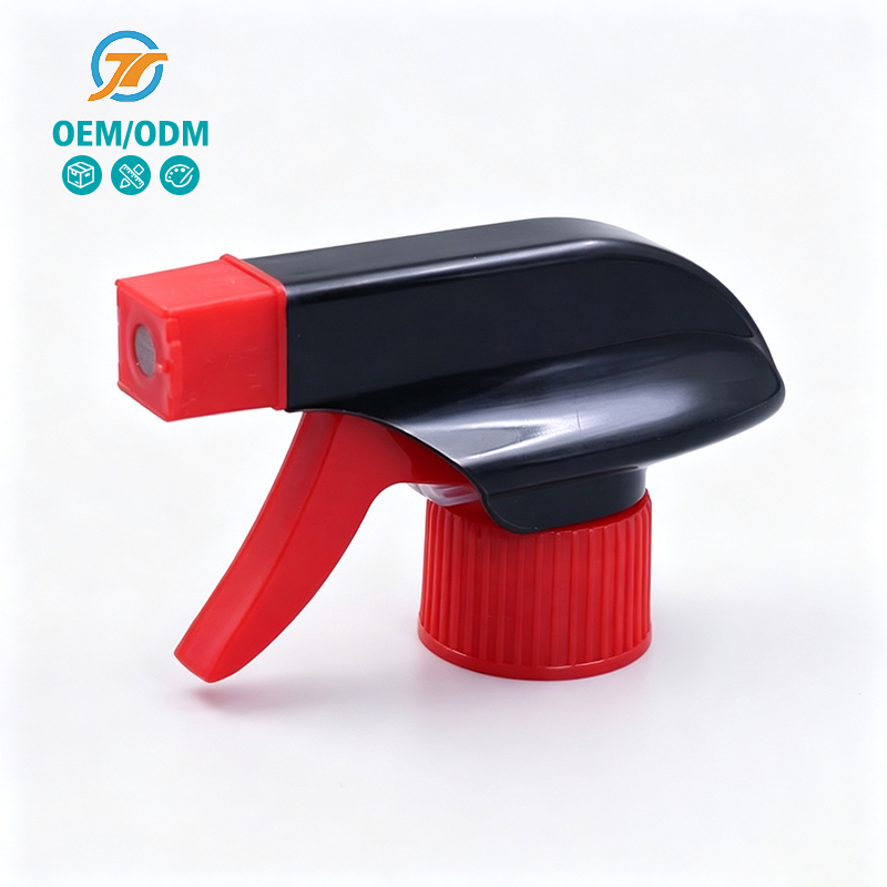 Plastic Trigger Sprayer Red And Black For Household Cleaning Use 28/410 Trigger Sprayer