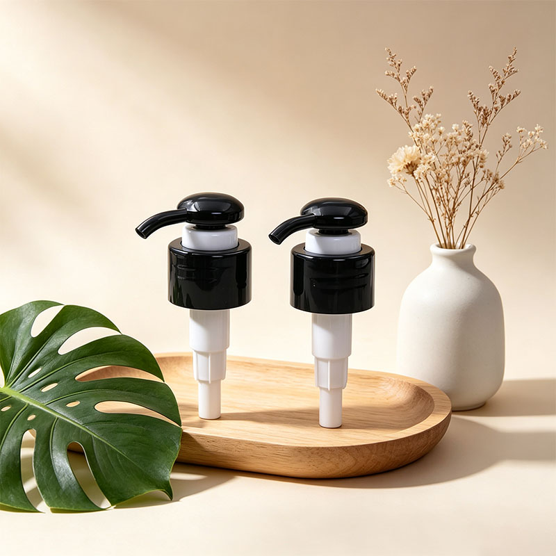 Plastic Black Refined Lotion Pump For Cosmetic Bottles 28/410 Up Down Lotion Pump - Image 2