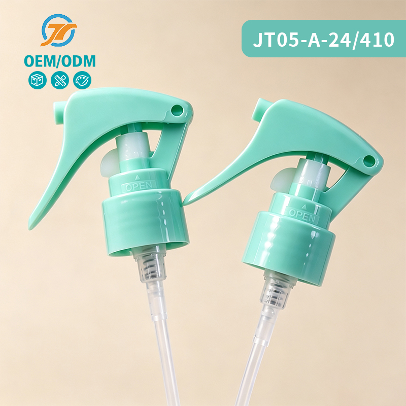 Mint Green PP Mini Trigger Sprayer Fine Mist Spray Head for Cleaning 24/410 Mini Trigger Sprayer