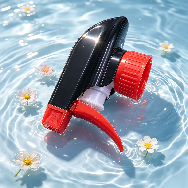Black Red Plastic Trigger Household Cleaning Spray Nozzle 28/400 Trigger Sprayer - Image 2
