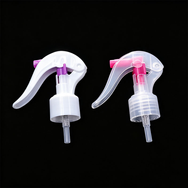 PP Plastic Transparent Shell Color Parts Trigger Spray Nozzle Daily Chemical Packaging Sprayer 24/410 Mini Trigger Sprayer - Image 2