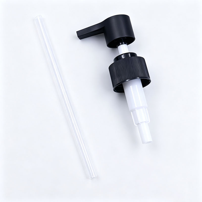 Black PP Plastic Threaded Pump Precise Injection Molding For Skin Lotion Dispensing 28/410 Up Down Lotion Pump - Image 2