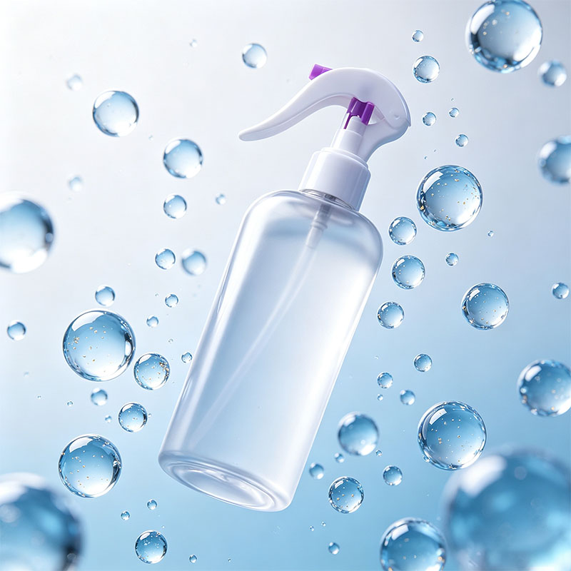 PP Plastic Transparent Shell Color Parts Trigger Spray Nozzle Daily Chemical Packaging Sprayer 24/410 Mini Trigger Sprayer - Image 3