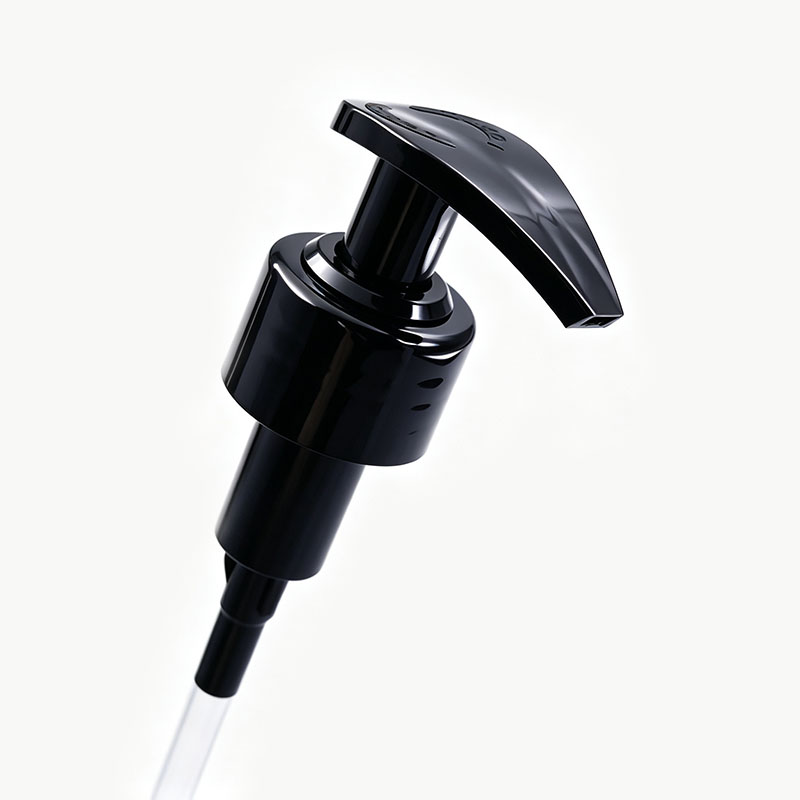 Glossy Black PP Plastic Lotion Pump Smooth Injection Molding For Wash Care Dispensing 28/410 Left Right Lotion Pump - Image 2