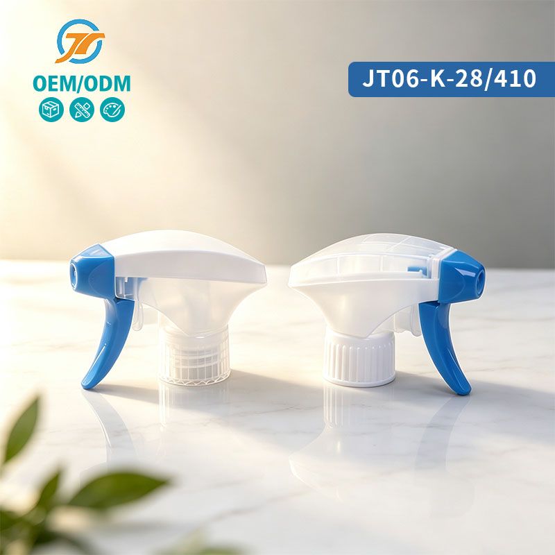 Blue White Plastic Trigger Sprayer For Cleaning Use 28/410 Trigger Sprayer