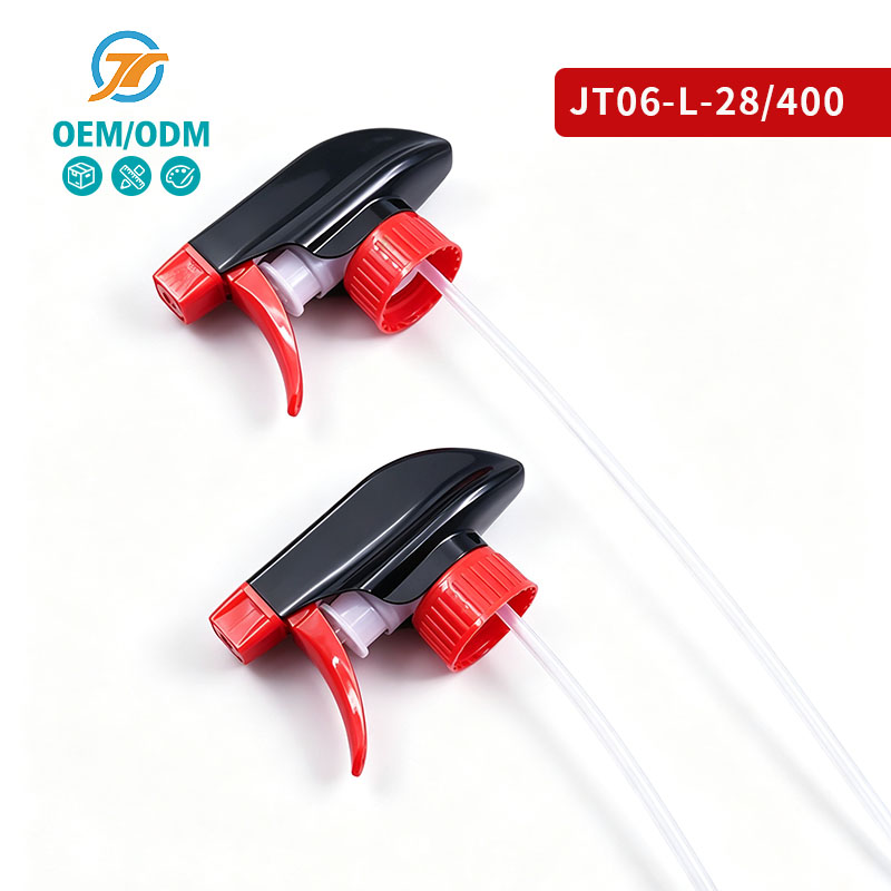 Black Red Plastic Trigger Household Cleaning Spray Nozzle 28/400 Trigger Sprayer