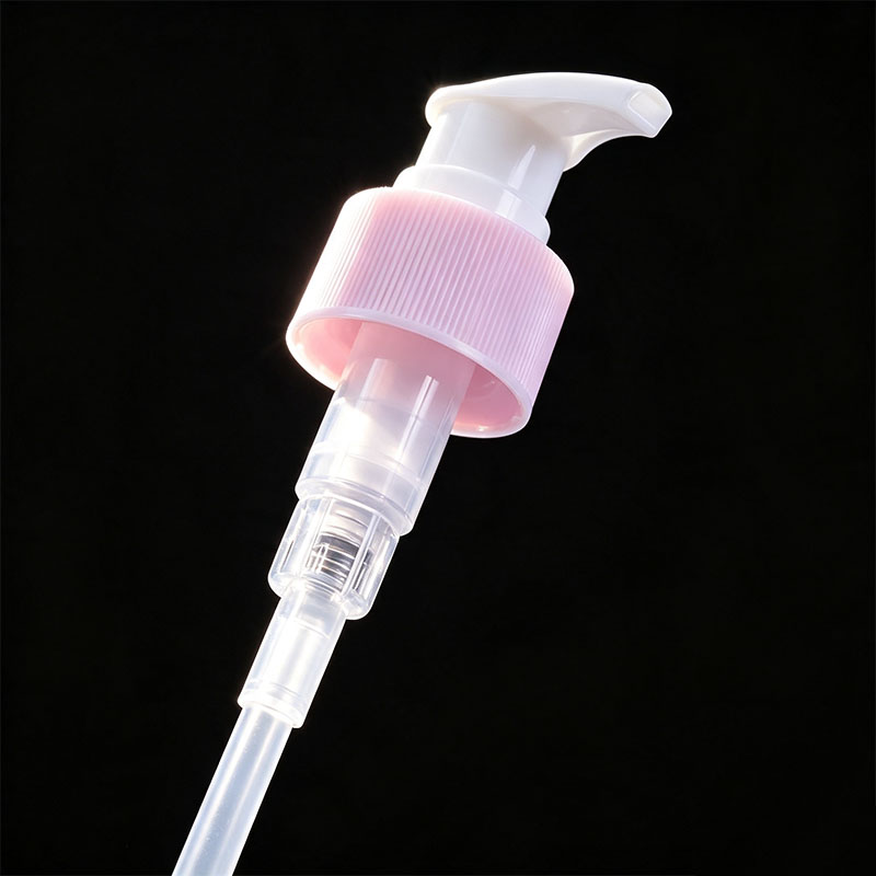 PP Plastic Pink White Press Lotion Dispenser Pump Universal For Skin Care Hand Soap Bottles 28/410 Up Down Lotion Pump - Image 2