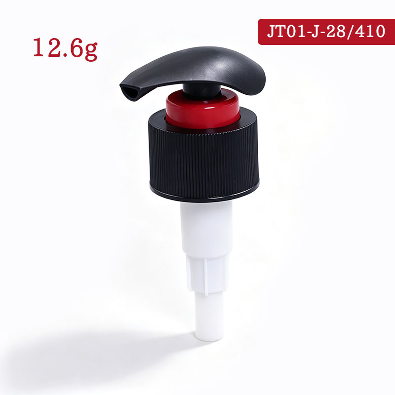 Black Red Plastic Screw Lotion Pump For Cosmetic Bottles 28/410 Up Down Lotion Pump