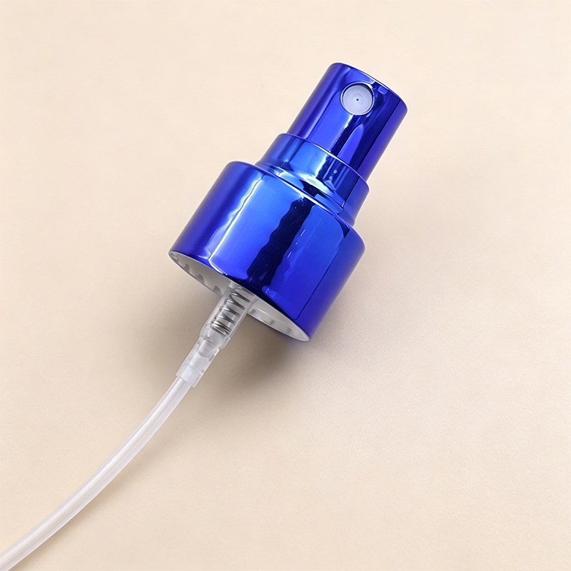 Electroplated Blue Plastic Exquisite Craft Press Fine Mist Pump Head For Perfume Bottle Cosmetic Refill Container 24/410 Mini Trigger Sprayer - Image 2
