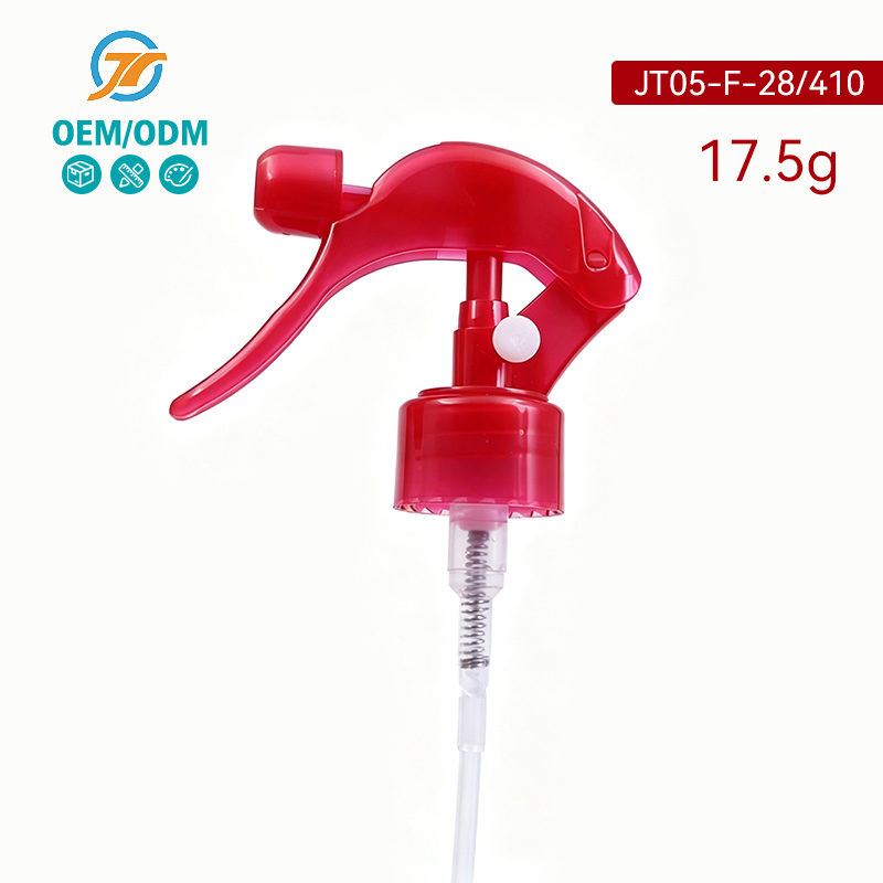 Red PP Plastic Hand Trigger Spray Nozzle Fine Workmanship For Household Cleaner And Watering Liquid Dispensing 28/410 Mini Trigger Sprayer
