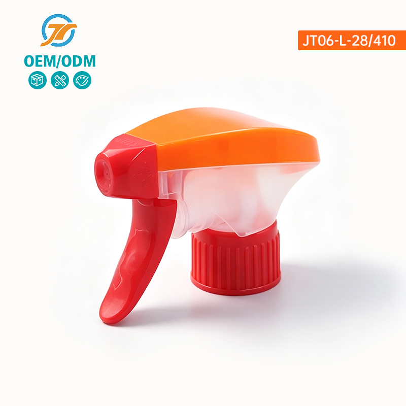Red Orange Splicing PP Plastic Trigger Sprayer Solid Craft Hand Gun Nozzle For Detergent Cleaning Product Refill Replacement 28/410 Trigger Sprayer