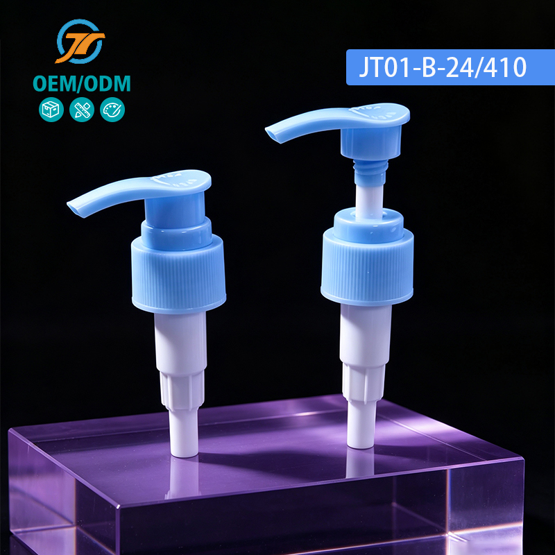 Blue White Color Fine Workmanship Plastic Lotion Pump Cosmetic Dispenser For Personal Care Bottles 24/410 Up Down Lotion Pump