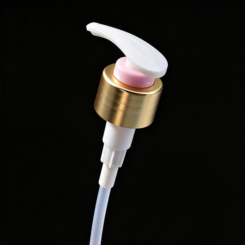 Plastic Electroplating Gold Rose Gold Press Lotion Pump 28 410 For Shampoo And Body Wash 28/410 Up Down Lotion Pump - Image 3